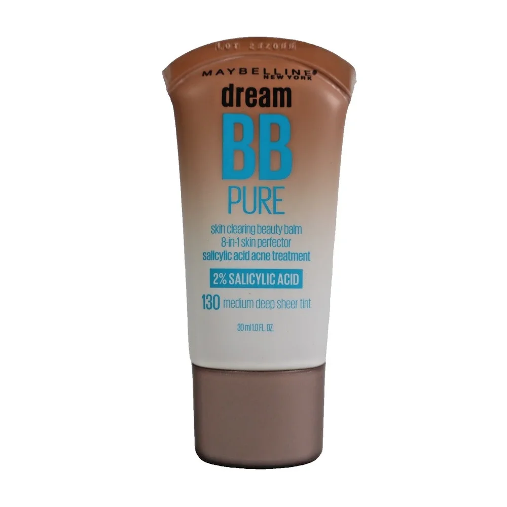 Maybelline Dream BB Pure 8-in-1 Skin Perfector Beauty Balm, 130 Medium/Deep